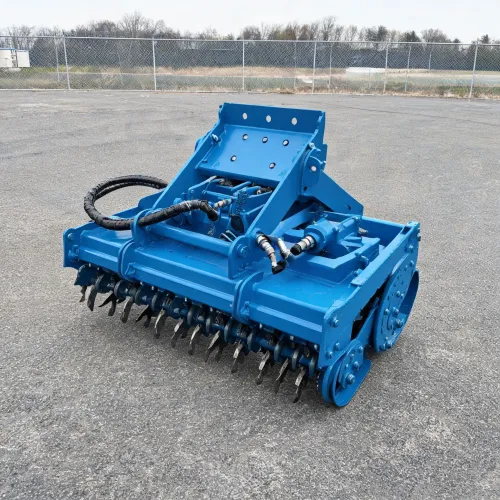 Hydraulic rotary tiller attachment