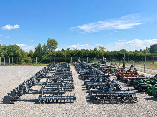 Agricultural contractor machinery yard